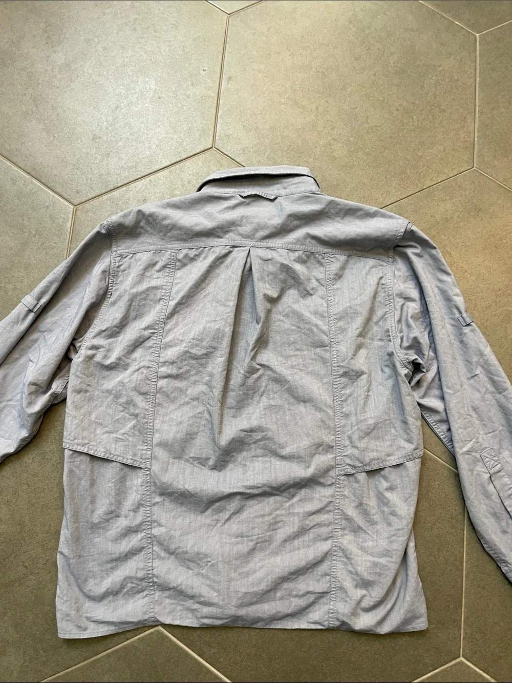 ExOfficio Men's Chambray Utility Shirt Jacket S